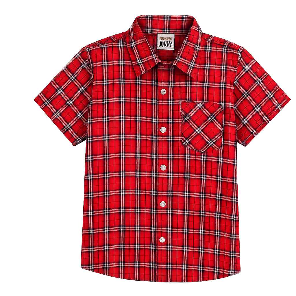 CAMISA JUNINA XADREZ MEIA MANGA